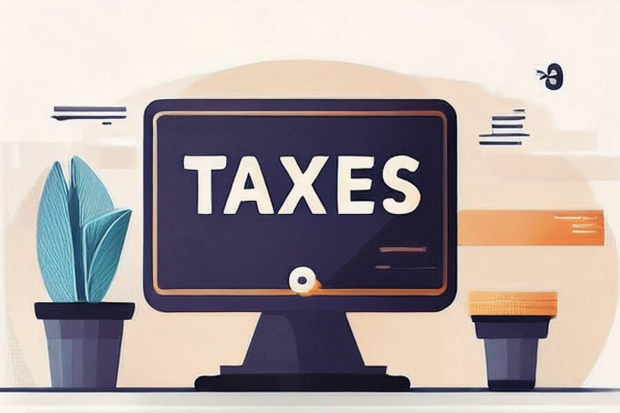 Tax text graphic